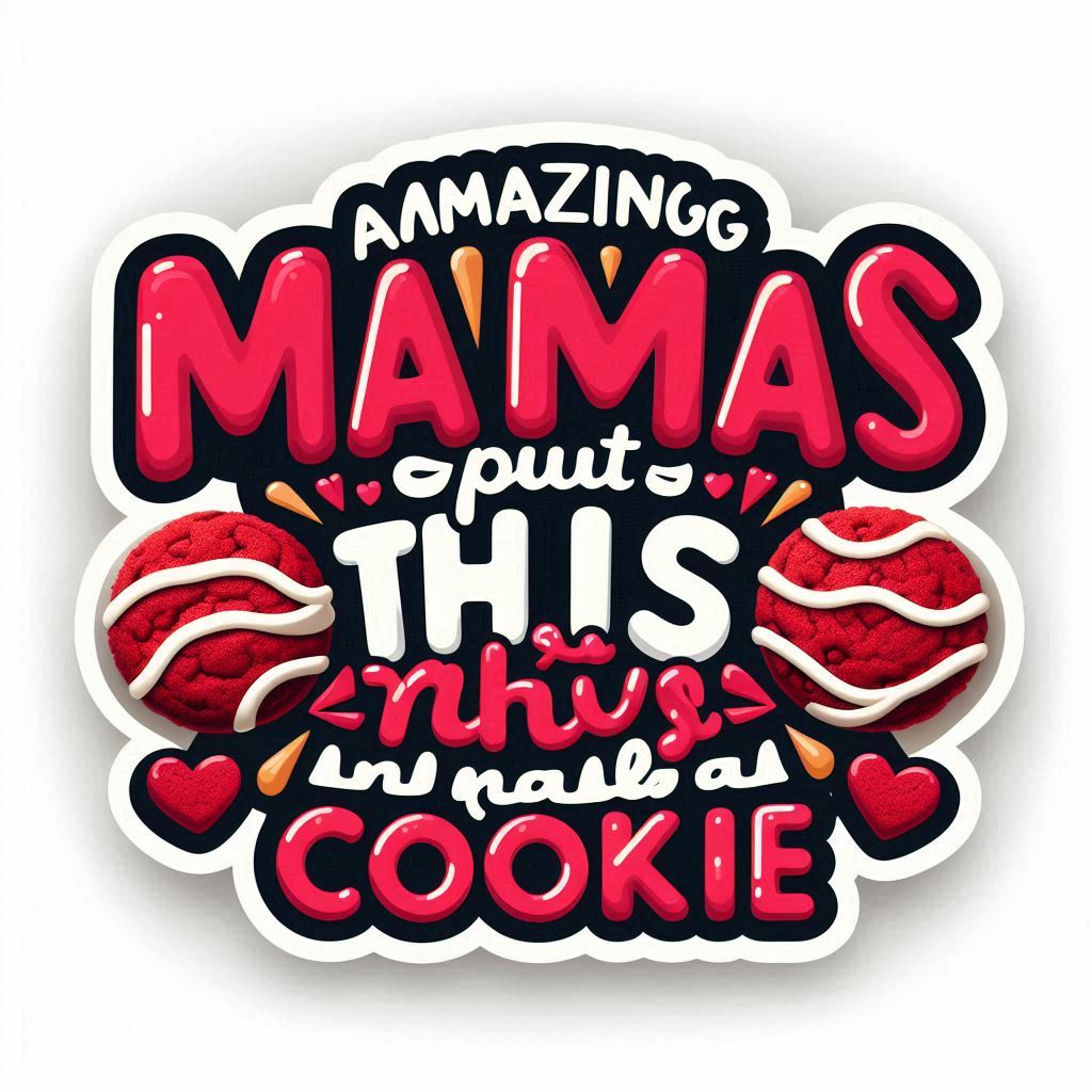 "AMAZING MaMa's Freshly Baked Red Velvet White Chocolate Chip Edible – 600mg THC. A decadent, rich red velvet treat filled with creamy white chocolate chips and packed with 600mg of high-quality THC for a potent and delicious experience."